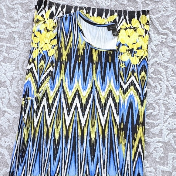 J. Jill Wearever Collection Ikat Print Midi Dress - Picture 13 of 13
